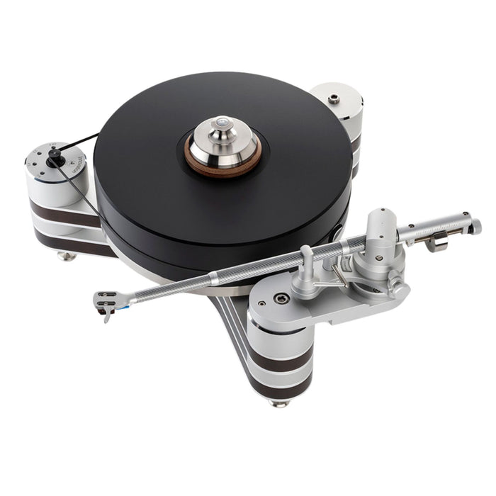 Clearaudio Innovation Wood Turntable top angle view