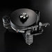 Clearaudio Innovation Wood Turntable black top angled view