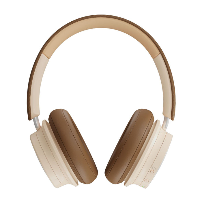 DALI IO-8 Wireless HiFi Headphones, caramel white rear view