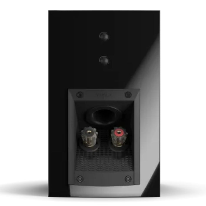 DALI Menuet Bookshelf Speakers, black rear panel, binding posts
