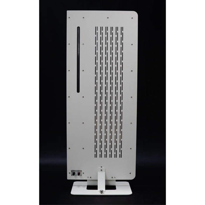 Diptyque DP115 Isodynamic Floorstanding Speaker, white rear photo, binding posts