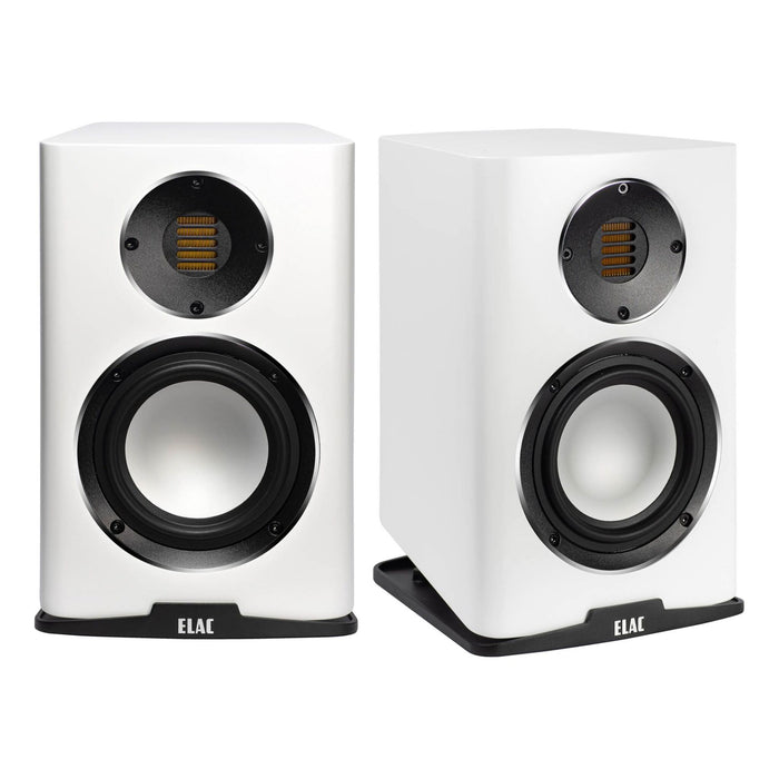 ELAC Carina Bookshelf Speakers, satin white pair
