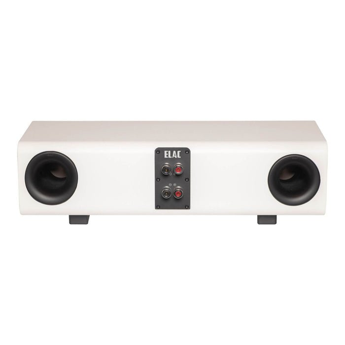 ELAC Carina Center Channel Speaker, satin white rear view