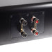 ELAC Carina Center Channel Speaker, satin black rear view close up, binding posts