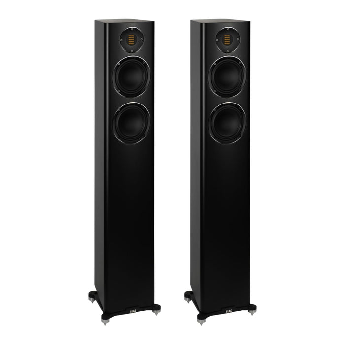 ELAC Carina Floorstanding Speakers FS247.4, Satin Black Pair