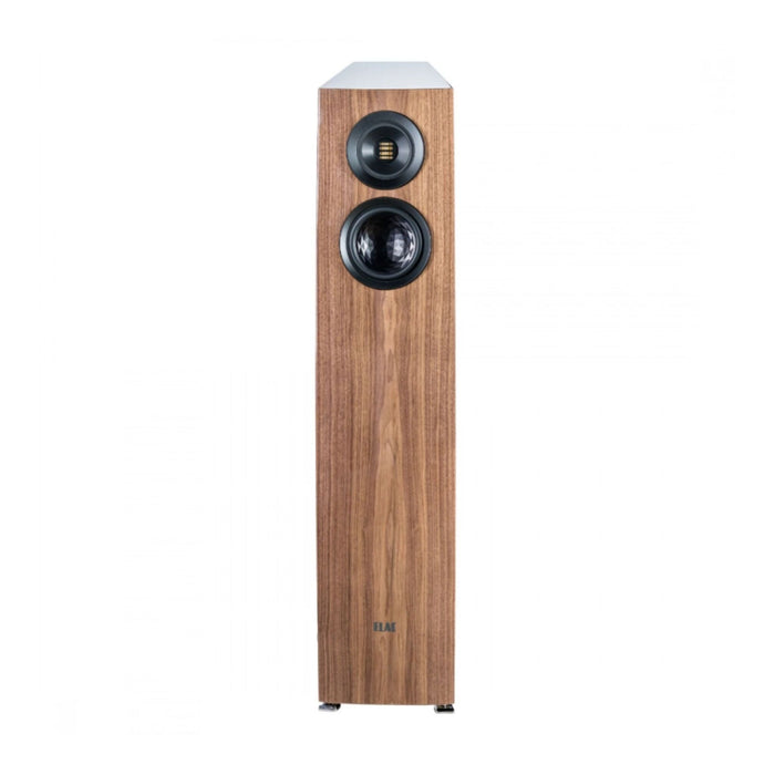 ELAC Concentro S509 Floorstanding Speakers walnut, front view