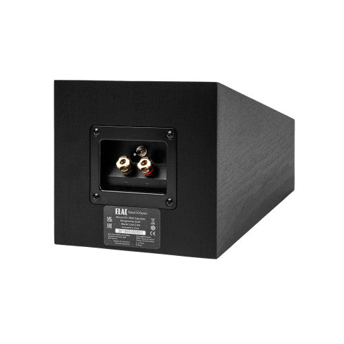 ELAC Debut 3.0 DA43 Atmos Enabled Speaker rear view, binding posts