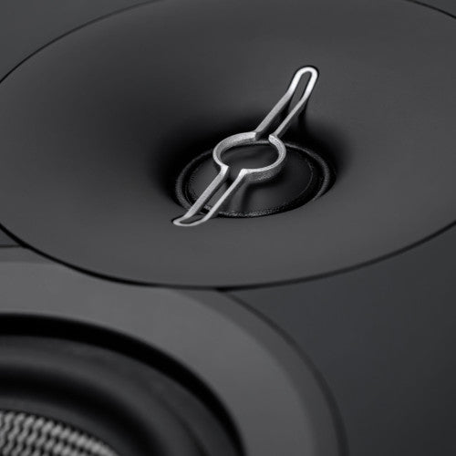 ELAC Debut 3.0 DA43 Atmos Enabled Speaker aluminum dome tweeter close up