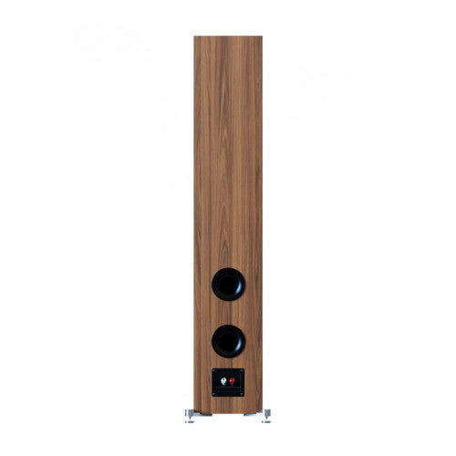 ELAC Debut 3.0 DF63 Floorstanding Speakers walnut, back view