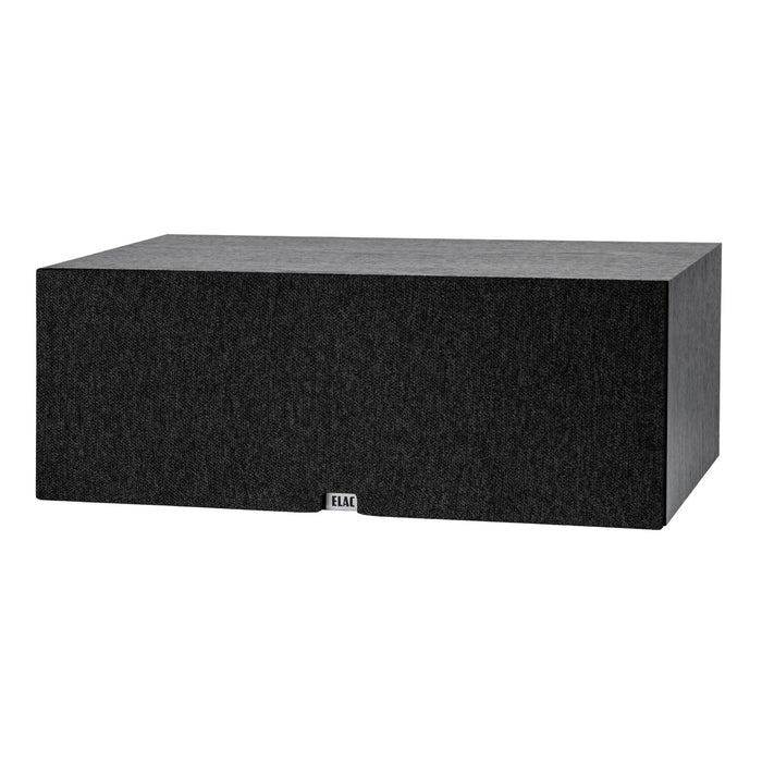 ELAC Debut 3.0 DC63 Center Channel Speaker angled view with grill