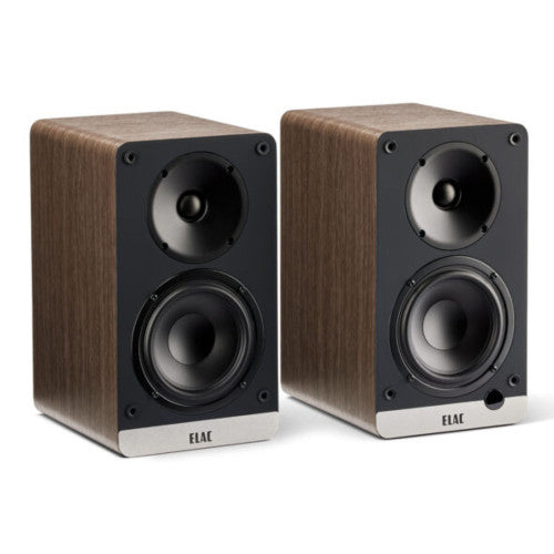 ELAC Debut ConneX DCB41 Powered Speakers, walnut Pair