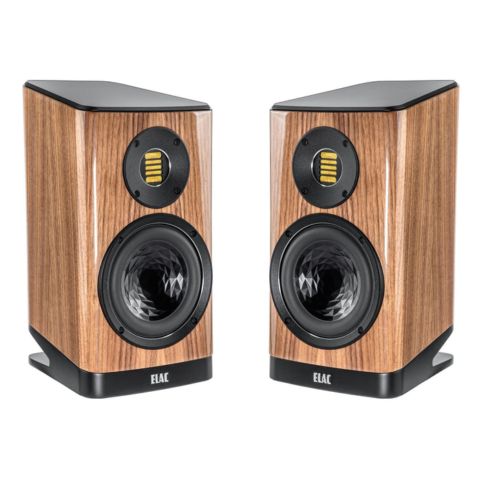 ELAC Vela 2.0 VBS403 Bookshelf Speakers, gloss walnut pair