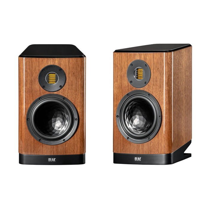 ELAC Vela 2.0 VBS404.2 Bookshelf Speakers, gloss walnut Pair