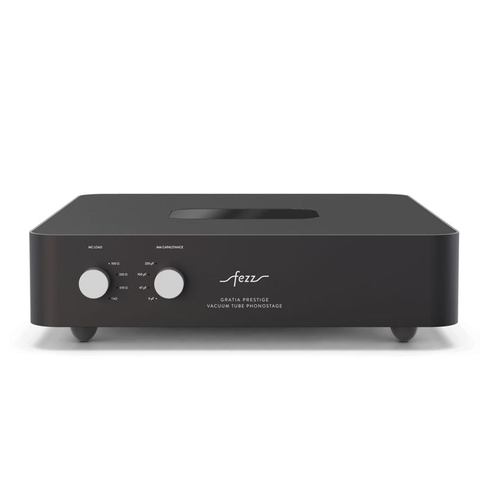Fezz Audio Gratia Prestige MK2 Tube MM/MC Phono Preamplifier black ice, front view