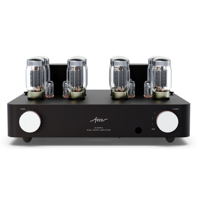 Fezz Olympia Dual Mono Tube Integrated Amplifier, Black Ice Finish front view