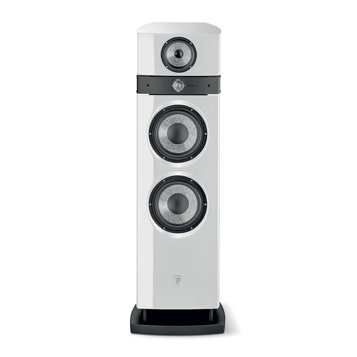 Focal Maestro Utopia Evo Floorstanding Speakers front view, in white