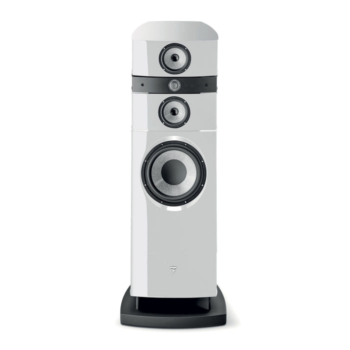 Focal Stella Utopia EM Evo Floorstanding Speakers front view, in white