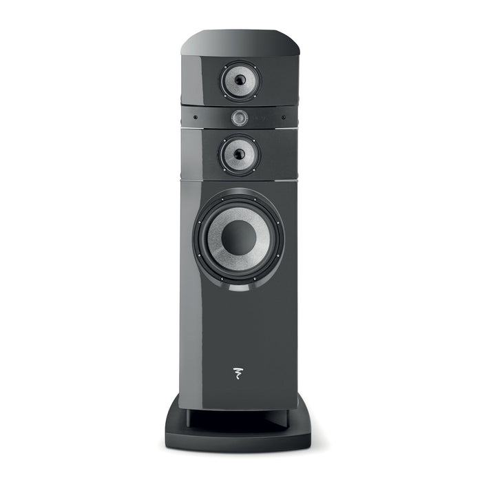 Focal Stella Utopia EM Evo Floorstanding Speakers front view, in grey