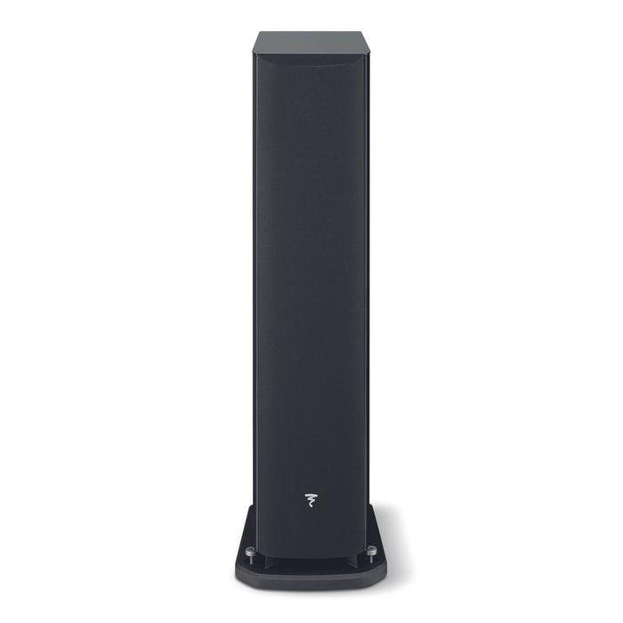 Focal Aria Evo X No. 2 Floorstanding Speakers, Black High Gloss rear view, binding posts
