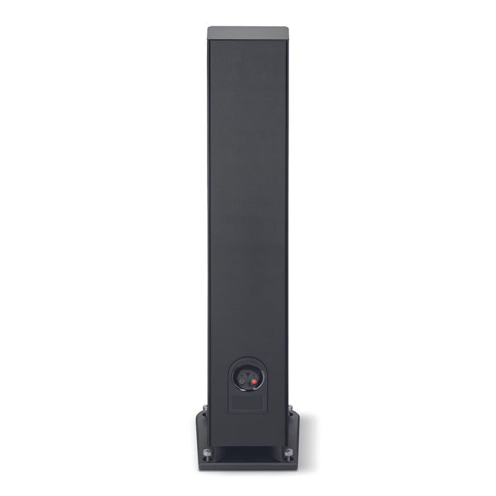 Focal Aria Evo X No. 3 Floorstanding Speakers, Black High Gloss rear view, binding posts