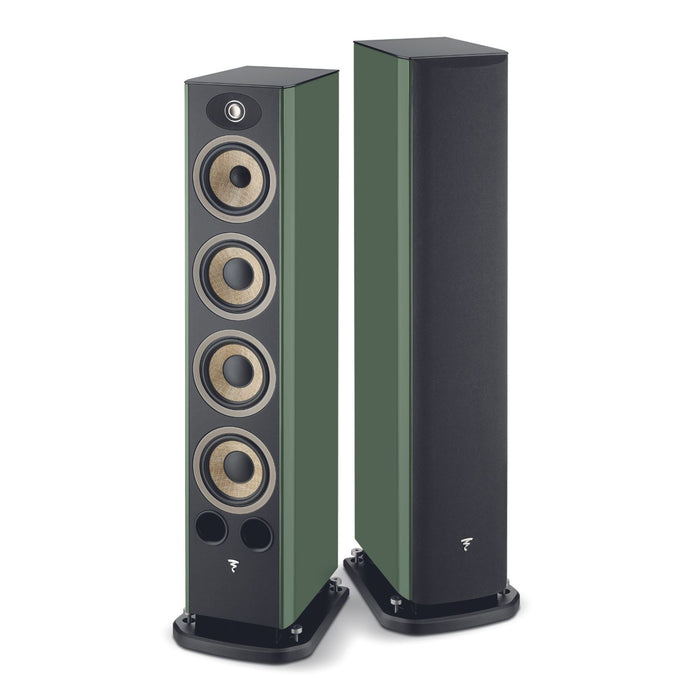 Focal Aria Evo X No. 3 Floorstanding Speakers, Moss Green High Gloss Pair
