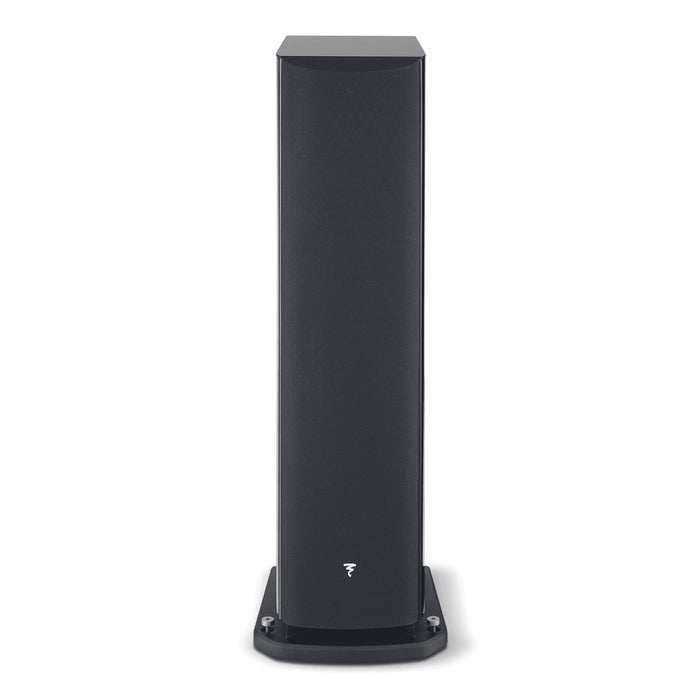 Focal Aria Evo X No. 4 Floorstanding Speakers, Black High Gloss with grill