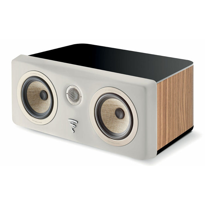 Focal Kanta Center Channel Speaker, walnut mat and ivory mat