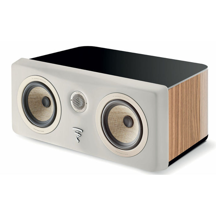 Focal Kanta Center Channel Speaker, walnut high gloss and ivory mat