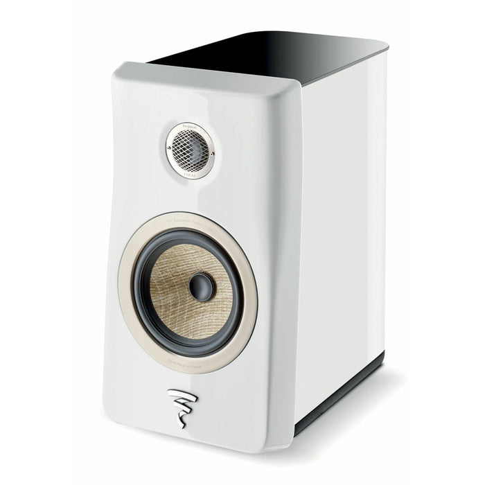 Focal Kanta No1 Bookshelf Speakers, white carrara