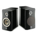 Focal Kanta No1 Bookshelf Speakers, black high gloss and deep black pair