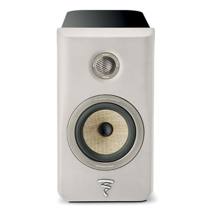 Focal Kanta No1 Bookshelf Speakers, walnut mat and ivory mat