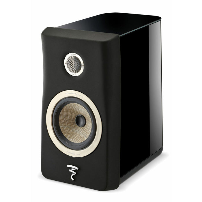 Focal Kanta No1 Bookshelf Speakers, black high gloss and black mat