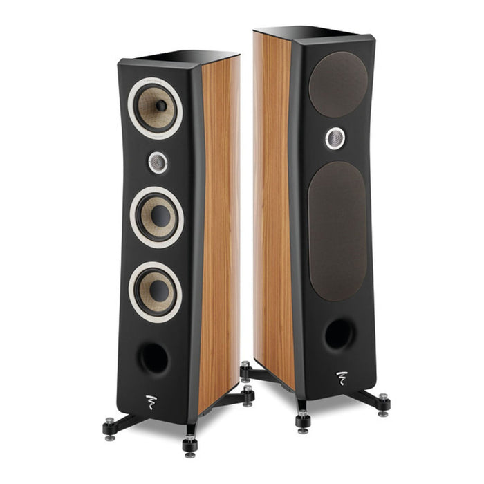 Focal Kanta No2 Floorstanding Speakers, walnut high gloss and black mat