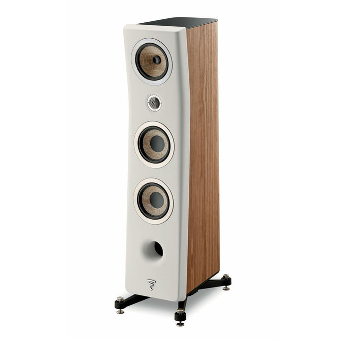 Focal Kanta No2 Floorstanding Speakers, walnut mat and ivory mat