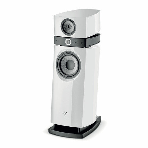 Focal Scala Utopia EVO Floorstanding Speakers, Carrara White angled view