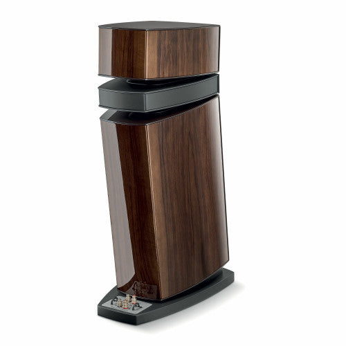 Focal Scala Utopia EVO Floorstanding Speakers, Noyer Fonce rear angled view