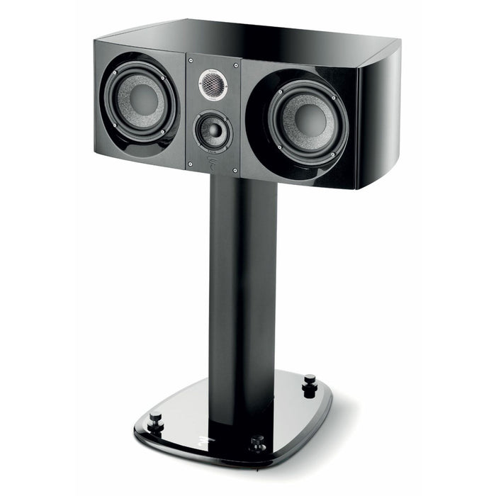 Focal Sopra Center Channel Speaker, black lacquer on stand