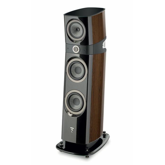 Focal Sopra No. 2 3-Way High-End Loudspeakers, smoked oak angled view