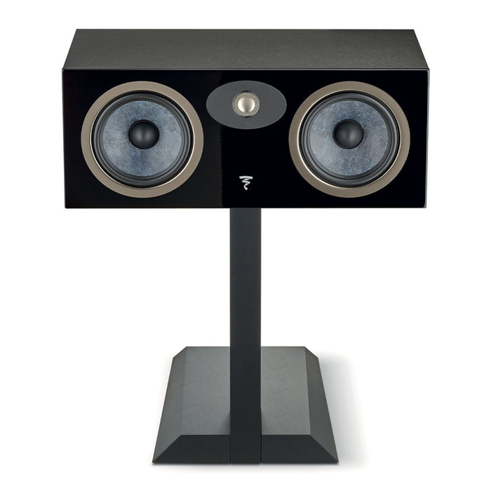 Focal Theva 2-Way Center Channel Speaker, black high gloss on stand