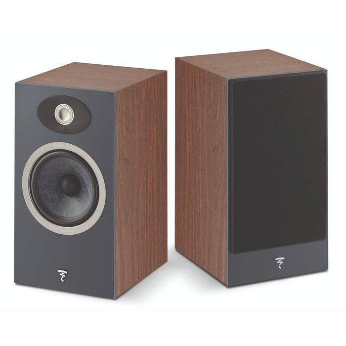Focal Theva No. 1 Bookshelf Speakers, dark wood pair
