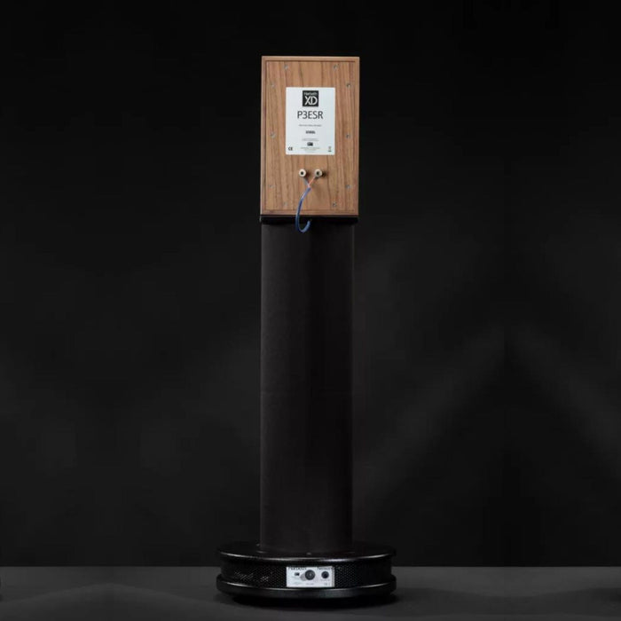 Harbeth Nelson P3 Subwoofer & Stand with P3ESR XD speaker, rear view