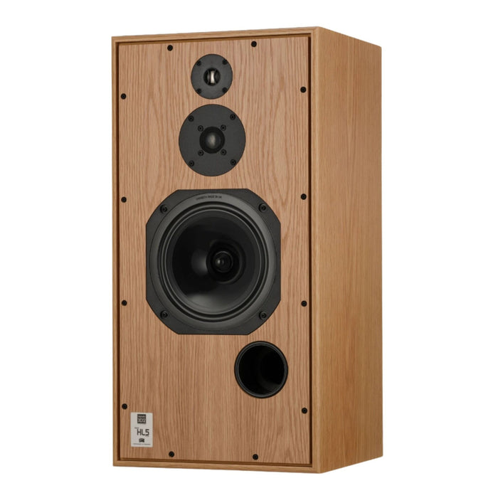 Harbeth SHL5plus XD2 Bookshelf Speakers, Oak finish