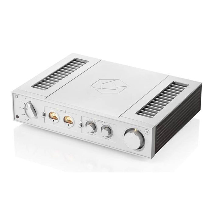 HiFi Rose RA280 Reference Integrated Amplifier, silver, top angle view