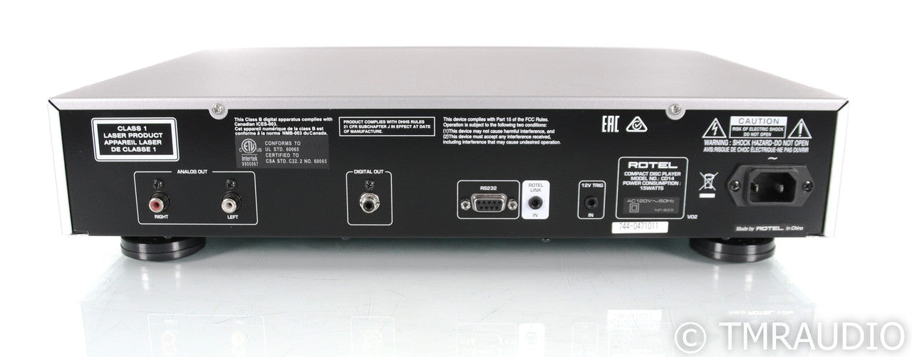 Rotel CD14 CD Player; CD-14; Silver
