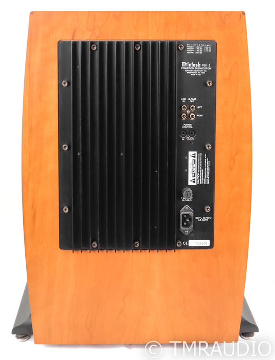 McIntosh PS112 Powered 12" Subwoofer; Natural Cherry; PS-112