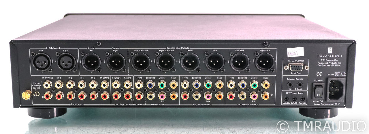 Parasound Halo P7 7.1 Channel Preamplifier; Black (No Remote)