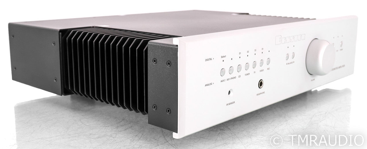 Bryston B135 Cubed Stereo Integrated Amplifier; B-135; Remote; MM Phono; Silver: 17"