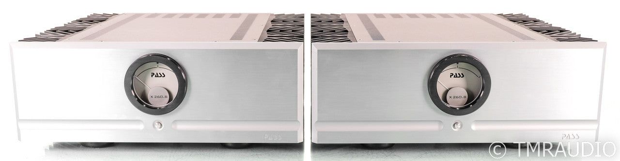 Pass Labs X260.8 Mono Power Amplifiers; Silver Pair
