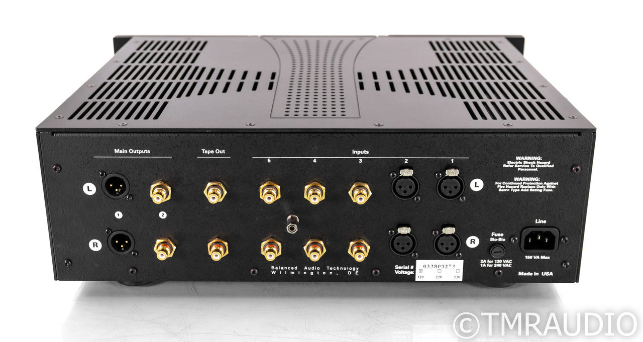 BAT VK-33 Stereo Tube Preamplifier; Remote; Black; VK33