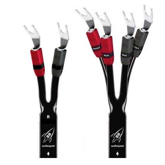 Audioquest Rocket 88 Bi-Wire Speaker Cables; 8ft Pair (Open Box w/ Warranty)